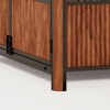 ORRD 31.5" Walnut Fluted Dog Crate for Small & Medium Dogs, Double Door Pet House & Indoor Side End Table with Storage Top - 3 of 4