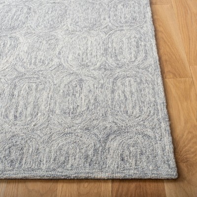 Gray Hand-Tufted Wool Reversible Runner Rug 2'3" x 9'