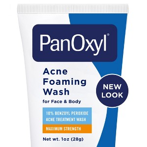 PanOxyl 10% Benzoyl Peroxide Acne Foaming Wash - 1oz - 1 of 4