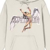 Led Zeppelin Falling Icarus & Logo Long Sleeve Sand Adult Hooded Sweatshirt - 2 of 3