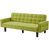 DOMETOUR Solid Color Tufetd Sofa Save Space Convertible Sofa Bed for Living Room - 4 of 4