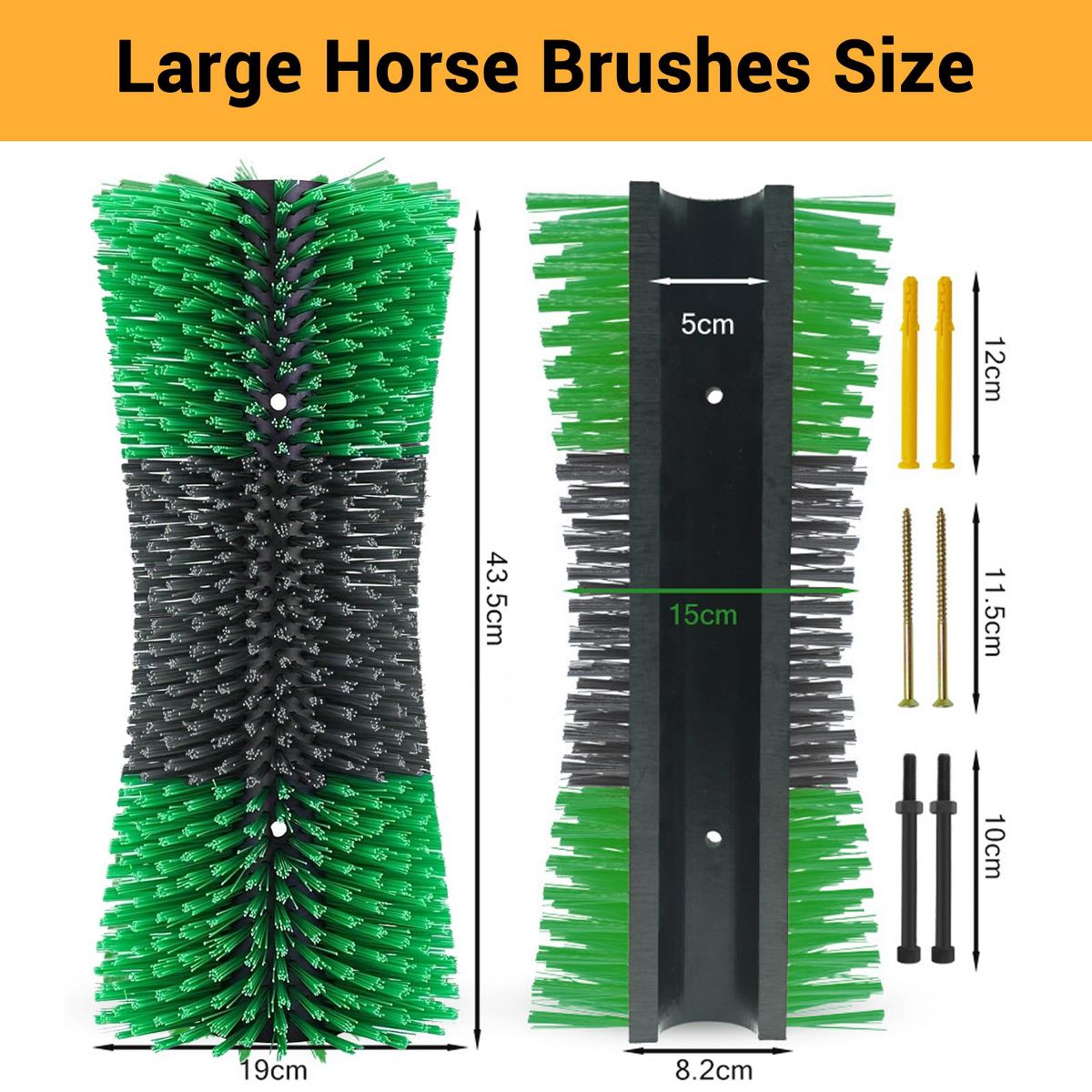 Livestock Scratching Brush, Horse Brushes for Grooming, Itch Relief Horse Scratcher Brushes Kit - thumbnail 3