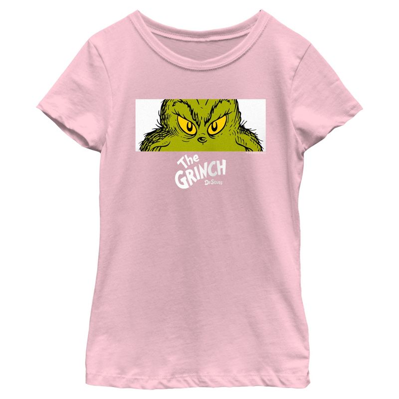 Girl's Dr. Seuss Grinch Eyes T-Shirt, 1 of 5