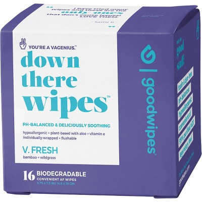 Goodwipes Fresh Down There Flushable Wipes - 16ct