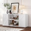 ORRD Farmhouse-Style 65in Metal TV Stand With Barn-Style Doors For Living Room - 4 of 4