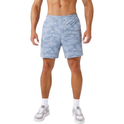 Anna-Kaci Active Men's Printed Athletic Shorts with Elastic Waistband and Side Pockets