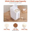 LunaLulink 4.5Gal/20L Large Ingredient Storage Container Airtight Kitchen Flour Bin - 2 of 4