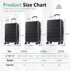 YONWAY 20" Hardshell Luggage , Expandable Lightweight ABS Suitcase, with TSA lock & Spinner Wheels - 3 of 4