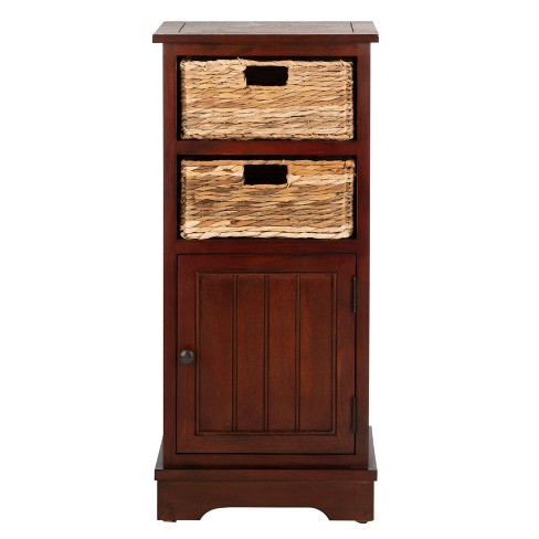 Crabbe Storage Cabinet Cherry Safavieh Target