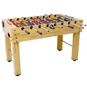 VYNXARIA 54-Inch Hurricane Foosball Table for Family Game Rooms with Light Cherry Finish, Analog Scoring and Free Accessories - 1 of 4