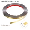 Unique Bargains Self-Adhesive Stainless Steel Mirror Finish Peel and Stick Wall Trim - 2 of 4