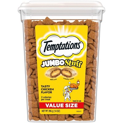 Temptations Jumbo Stuff Tasty Chicken Flavor Crunchy Cat Treats