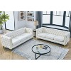 TiramisuBest 80" 3-Seater Tufted Velvet Sofa with Rolled Arms & Nailhead Trim, Black for Living Room, Bedroom & Office,3S+3S - 2 of 4