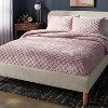 Luxe Diamond Stitch Velvet Quilt - Threshold™ - image 2 of 3