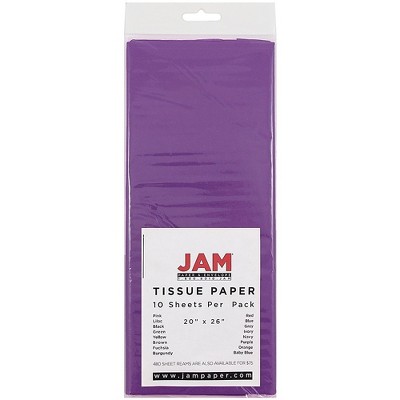 JAM Paper Gift Tissue Paper Purple 10 Sheets/Pack 1152355