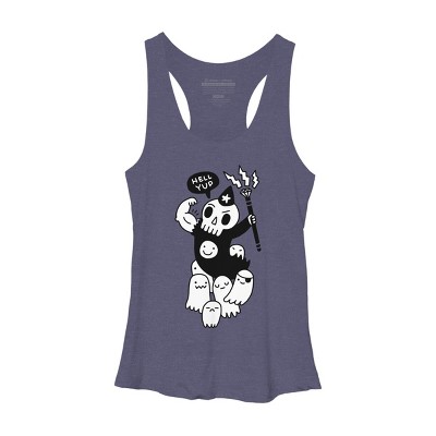 Women's Design By Humans Super Duper Necromancer By obinsun Racerback Tank Top