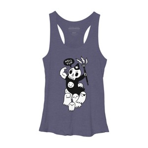 Women's Design By Humans Super Duper Necromancer By obinsun Racerback Tank Top - 1 of 3