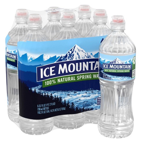 Ice Mountain Brand 100% Natural Spring Water - 6pk/23.7 Fl Oz Sport Cap ...