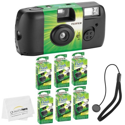Fotocamera Usa E Getta Fujifilm QuickSnap Con Flash – Pellicola Superia 400 ISO, Flash Fino A 3m, Obiettivo Fisso, Immagini Nitide