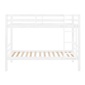 AZL1 Life Concept Beds Twin Heavy Duty Support High Guardrail Durable Construction Space-Saving for Kids Room, White, 79.13"*43.31"*61.81" - 1 of 4