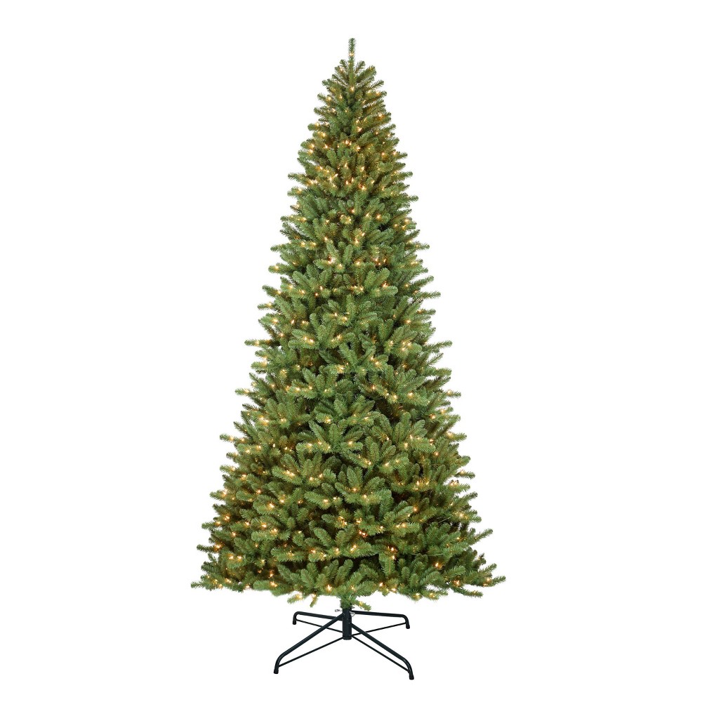 Photos - Garden & Outdoor Decoration Puleo 12ft  Pre-Lit Full Berkshire Fir Artificial Christmas Tree Clear Ligh 