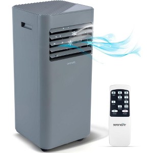 SereneLife 10,000 BTU Portable Air Conditioner - Built-in Dehumidifier, Fan Modes, Remote Control - Gray (SLPAC184S) - 1 of 4