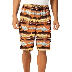 KingSize Men's Big & Tall 8" Flex Cargo Swim Trunks - 1 of 4
