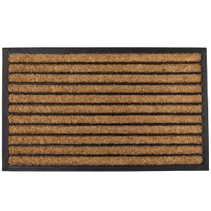 Northlight Striped Non-Skid Outdoor Rectangular Doormat 17.75" x 29.5" - 1 of 4