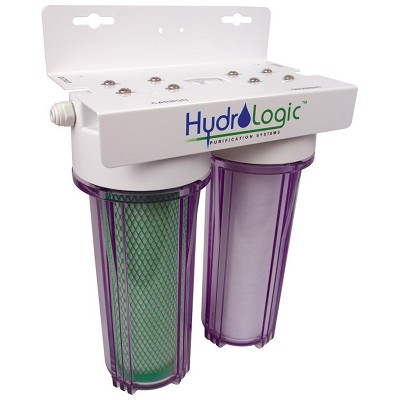 Hydrologic HL36005 Small Boy Hydroponics Dechlorinator and Sediment Catalytic Carbon Filter, Whole House Two Stage Filtration System