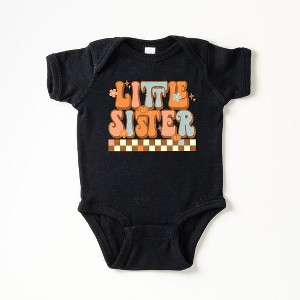 The Juniper Shop Little Sister Checkered Baby Girl Bodysuit - 1 of 2