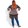 Avenue Women's Plus Size Holly Hanky Hem Print Tunic - 3 of 4