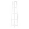 Monarch Specialties Bookshelf Bookcase Etagere Corner 4 Tier 60InchH Office Bedroom Metal Laminate White Contemporary Modern - 3 of 4