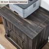 30" File Cabinet with 2 Drawers, Lateral Filing Cabinet with Hanging File Folders & Interlocking Drawers, Wood Storage Cabinet - 4 of 4