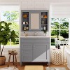 36'' Bathroom Vanity with Medicine Cabinet, Modern Bathroom Storage Cabinet with 2 Soft Closing Doors and 4 Drawers - 2 of 4