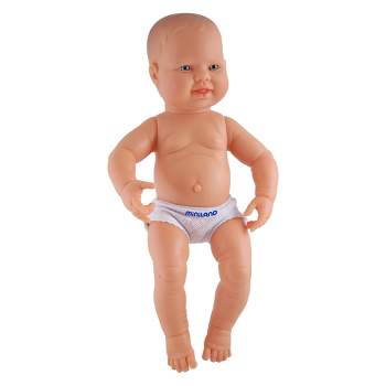 Miniland Educational Anatomically Correct Newborn Doll, 15-3/4", Boy, Blue Eyes