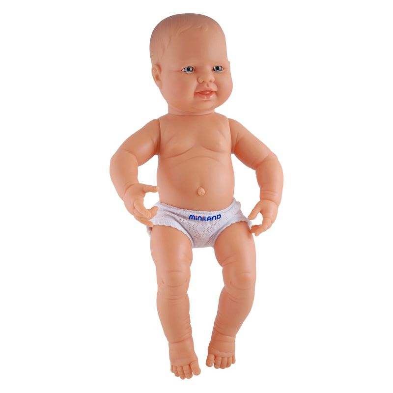 Miniland Educational Anatomically Correct Newborn Doll, 15-3/4", Boy, Blue Eyes, 1 of 2