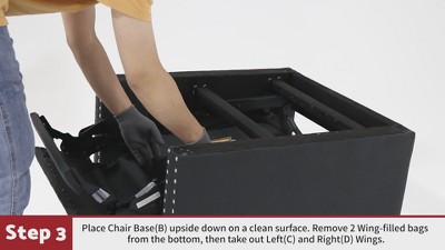 Ingrid Dark Charcoal Tufted Recliner Chair