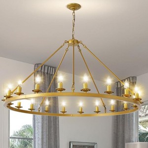 16-36Lights 39”-59“Luxury Wheel Chandelier - 1 of 4