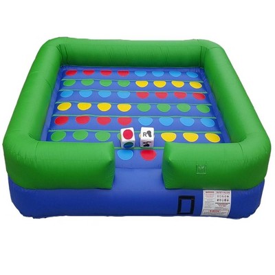 Pogo Bounce House Crossover Spin and Stretch Giant Inflatable Game with Blower