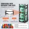 VEVOR Refrigerant Tank Rack, with 3 x 30lbs Bottle Tanks, Cylinder Tank Rack 12.79x12.99x33.07 in, Refrigerant Cylinder Rack Gas Cylinder Racks - 3 of 4