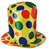 Dress Up America Yellow  Polka Dot Clown Top Hat for Teens and Adults - One Size Fits Most - 2 of 3