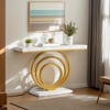 Hommoo Narrow Console Table, 41" Entryway Sofa Table with Ring Base - 2 of 4