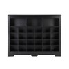 Shoe Rack with Curved Base Large Capacity Free Standing Shoe Cabinet with 24 Compartments Wooden Organizer for Entryway Bedroom Living Room - 2 of 4