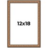PosterPalooza | Slim Profile Gold Picture Frame - UV Acrylic, Foam Board Backing, Hanging Hardware - 2 of 4