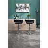 Kumasinova 30-38"H Adjustable Height Bar Stools Set of 2,Chic Swivel Counter Height Barstools with Luxury Velvet Upholstery&Chrome Legs - 2 of 4