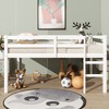 Whisen Full Size Rubber Wood Loft Bed with Wide Ladder - Low-Profile Design, Underbed Storage & Safety Rails - 2 of 4