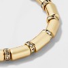 SUGARFIX by BaubleBar Crystal Baguette Stretch Bracelet - Gold: Brass Material, 6.75" Length, Stretch Band Closure - 4 of 4