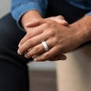 Classic Bevel Silicone Wedding Band - 8mm Hypoallergenic Ring for Active Men & Women - 3 of 4