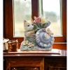 Kevins Gift Shoppe Ceramic Cat With Hat and Butterfly Figurine - image 2 of 3