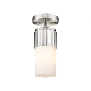 Bolivar - 1 Light Flush Mount In Industrial Style-8.75 Inches Tall and 4 Inches Wide - 1 of 1